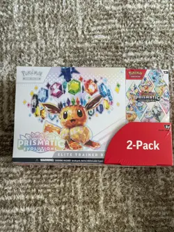 Pokemon TCG Prismatic Evolutions Costco 2-Pack - ETB & Booster Bundle Sealed - Image 1