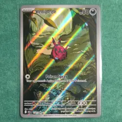 The Pokemon Company Venipede 132/086 Sv: Black Bolt Illus Rare Holo Eng - Image 1