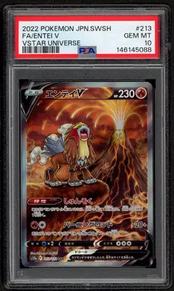Entei V 213/172 Vstar Universe Pokemon Japanese PSA 10 GEM MINT - Image 1