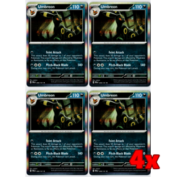 Pokemon TCG 4x Umbreon 059/131 Holo Prismatic Evolution Playset NM - Image 1