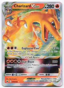 Pokemon TCG Charizard Vstar 019/159 Crown Zenith NM - Image 1