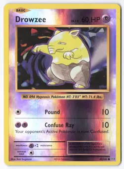 Pokemon TCG Drowzee 49/108 XY Evolutions Reverse Holo NM - Image 1