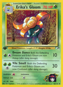 Erika's Gloom 46/132 Gym Heroes Uncommon LP 2000 - Image 2