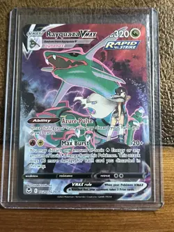2022 Pokemon Silver Tempest Rayquaza VMAX Trainer Gallery Holo #TG20/TG30 NM - Image 1