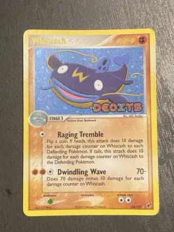 Whiscash 28/107 Reverse Holo STAMPED EX Deoxys - Pokemon TCG - Image 1