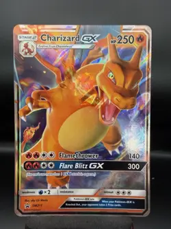 Pokemon TCG Charizard GX SM Black Star Promo SM211 Holo Promo NM - Image 1