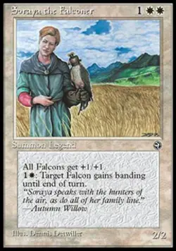 Soraya the Falconer - Heavy Play MTG Homelands - Image 1