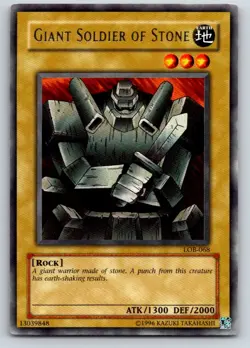 Giant Soldier of Stone LOB-EN068 Legend of Blue Eyes White Dragon Yu-Gi-Oh NM - Image 1