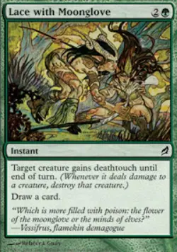 Lace with Moonglove -Foil Medium Play MTG Lorwyn - Image 1