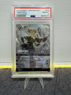 Tinkerbell 2023 Disney Lorcana The First Chapter Enchanted #216 PSA 10 GEM MINT - Image 1