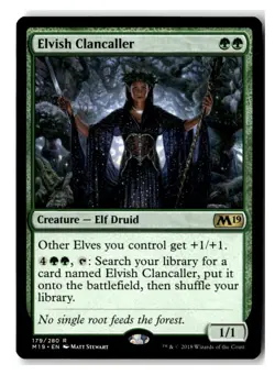 Elvish Clancaller R Core Set 2019 179 NM - Image 1