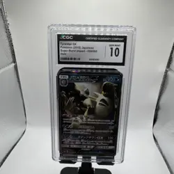 Pokemon TCG Tyranitar GX Holo CGC 10 Super-Burst Impact 059/095 JP 2018 - Image 1