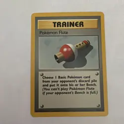 Pokemon TCG Pokemon Flute Base Set Uncommon 86/102 Regular English 1999 - Image 1