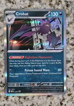 [STAMPED]🌟Pokemon Crobat 076 Black Star Promo 2026 Chaos Rising EN Holo NM🔥 - Image 1