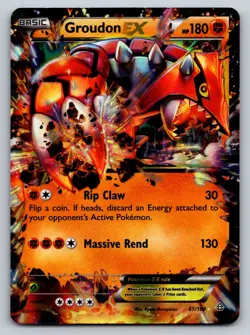 Groudon EX 85/160 Ultra Rare Pokemon TCG XY - Primal Clash - Image 1
