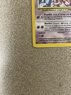 Mewtwo 10/102 Holo Rare Base Set Unlimited Pokemon -MODERATELY PLAYED- - Image 3