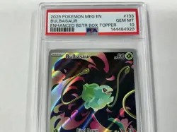 2025 POKEMON MEG EN MEGA EVOLUTION ENHANCED “With Stamp” #133 BULBASAUR PSA 10 - Image 4