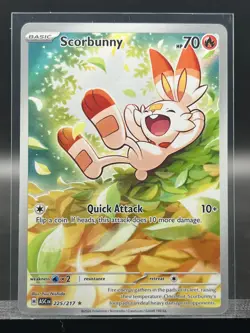 2026 Pokemon ME: Ascended Heroes Scorbunny 225/217 Illustration Rare IR - Image 1