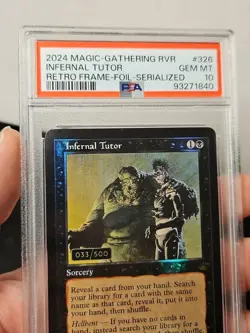 Magic MTG - Infernal Tutor RVR #326 Serial 33/500 PSA 10 Ravnica Remastered - Image 3