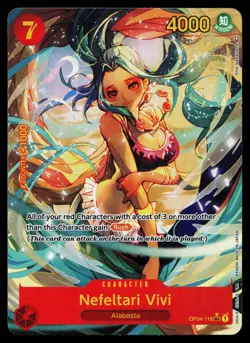Nefeltari Vivi - OP04-118 - LP - Secret Parallel - Alternate Art - One Piece - O - Image 1