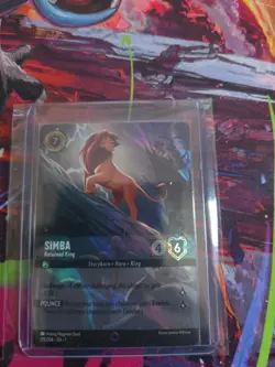 Disney Lorcana TCG Simba - Returned King Foil enchanted 217/204 The Lion King - Image 1
