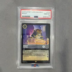 Disney Lorcana Beast Tragic Hero Rise of the Floodborn Legendary #173 PSA 10 - Image 1
