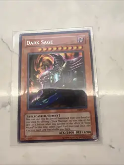 Yu-Gi-Oh TCG Dawn of Destiny Dark Sage Prismatic Secret Rare Card - Image 1
