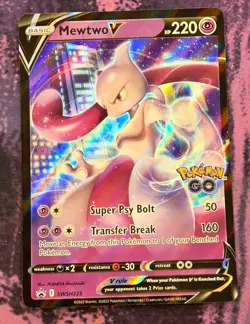 Pokemon: SWSH: Sword & Shield Promo Cards: Holofoil Mewtwo V: LP Condition - Image 1