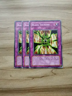 Yu-Gi-Oh! - Black Thunder 3x - Full Playset Of Cards - Image 1
