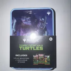 Magic The Gathering Teenage Mutant Ninja Turtles Tin 3 Boosters Shredder - Image 1