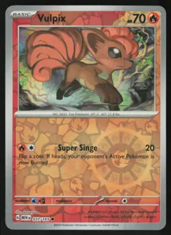 Vulpix 037/165 Common 151 Pokemon Reverse Holo Near Mint - Image 1