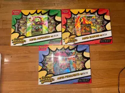Pokemon TCG Ascended Heroes Set of 3 Mega Ex Boxes Feraligatr Meganium Emboar - Image 1