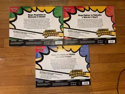 Pokemon TCG Ascended Heroes Set of 3 Mega Ex Boxes Feraligatr Meganium Emboar - Image 2