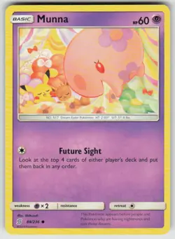 Munna 88/236 Common Unified Minds Pokemon Moderately Played - Image 1