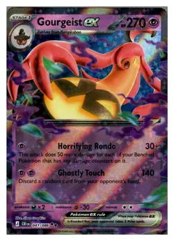 Gourgeist ex 041/086 ME04: Chaos Rising Double Rare Pokemon NM - Image 1