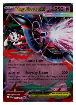 Mega Floette ex 035/086 ME04: Chaos Rising Double Rare Pokemon NM - Image 1