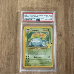 2021 POKEMON CELEBRATIONS CLASSIC COLLECTION #15 VENUSAUR-HOLO PSA 10 - Image 1