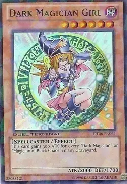 Dark Magician Girl - DT06-EN064 - Super Rare - Duel Terminal Lightly Played - Yu - Image 1
