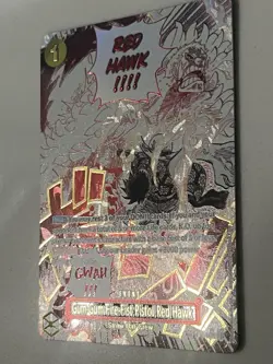 Gum-Gum Fire-Fist Pistol Red Hawk OP11-114 Alternate Art One Piece Card ENGLISH - Image 2