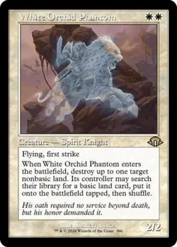 White Orchid Phantom (Retro Frame) - Near Mint MTG Modern Horizons 3 - Image 1