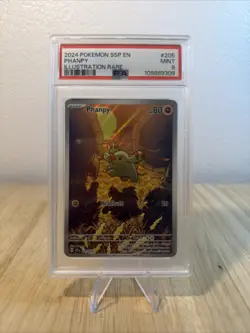 Pokemon TCG Phanpy Card Surging Sparks 205/191 PSA 9 Mint - Image 1