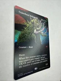 Craterhoof Behemoth (Borderless) Tarkir: Dragonstorm Foil NM - Image 2