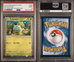 PSA 9 Mint Bulbasaur #046 Promo 151 Poster Collection Pokemon Card - Image 3
