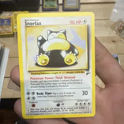 Snorlax 30/130 Rare Base Set 2 Pokemon Moderately Played - Image 1
