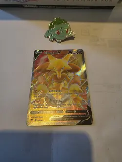 Pokemon Alakazam v TCG Full Art Ultra Rare Card Vivid Voltage 172/185 Holo - Image 1
