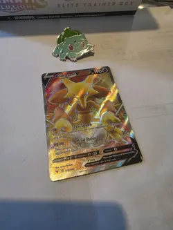 Pokemon Alakazam v TCG Full Art Ultra Rare Card Vivid Voltage 172/185 Holo - Image 2