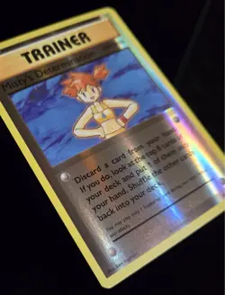 Pokemon TCG - MISTY'S DETERMINATION #80 - REVERSE HOLO - EVOLUTIONS 2016 - LP/NM - Image 3