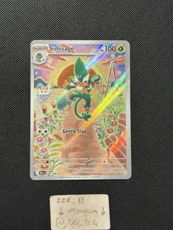 Pokemon Black Bolt - Simisage - 090/086 - Illustration Art Rare - M/NM - Image 1