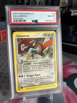 2003 Pokemon EX Dragon SALAMENCE 19/97 TCG GRADED PSA 8 *non-holo* - Image 1