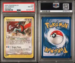 2003 Pokemon EX Dragon SALAMENCE 19/97 TCG GRADED PSA 8 *non-holo* - Image 3
